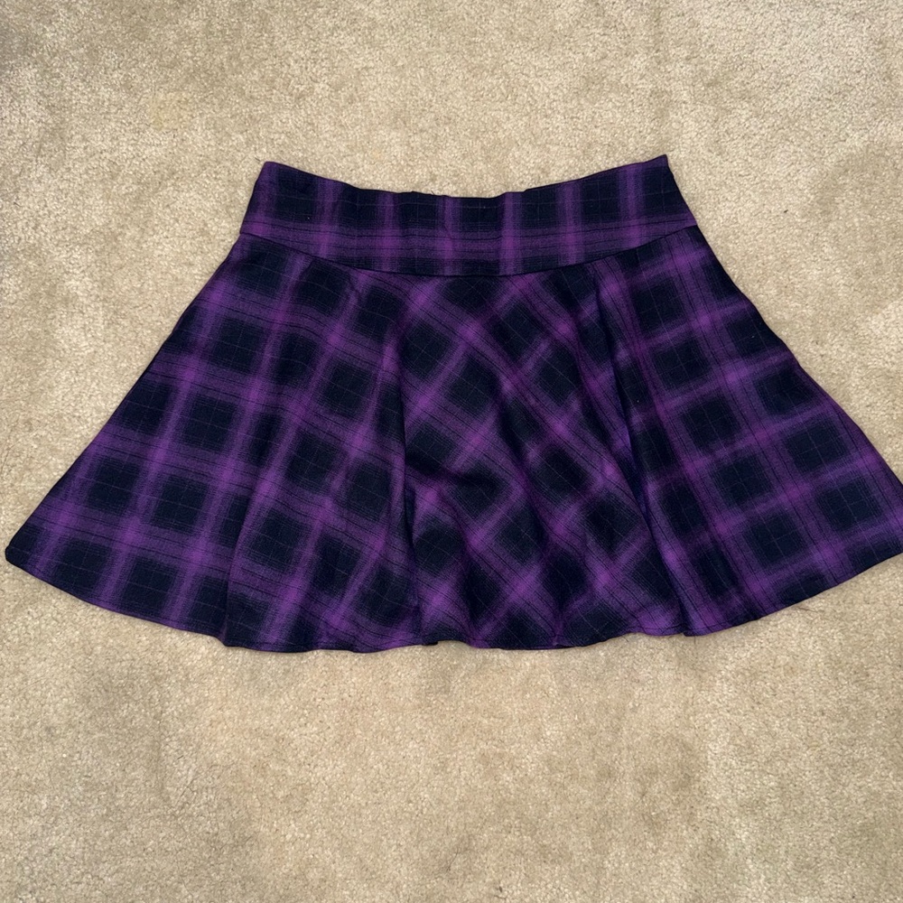 Plaid Purple Skirt